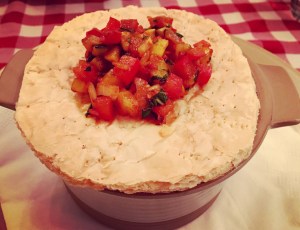 Smoked Tomato soup,Ratatouille, Mille Feuille