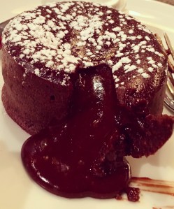 Chocolate Fondant with Vanilla Cream