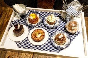 Desserts on display
