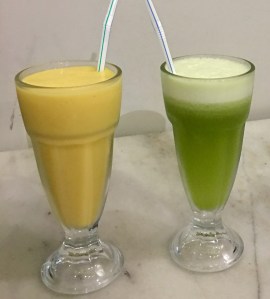 Mango Lassi,Fresh Kiwi Juice