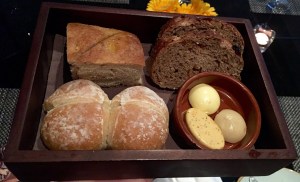 Spicy butter, Lemon Olive butter,Bread