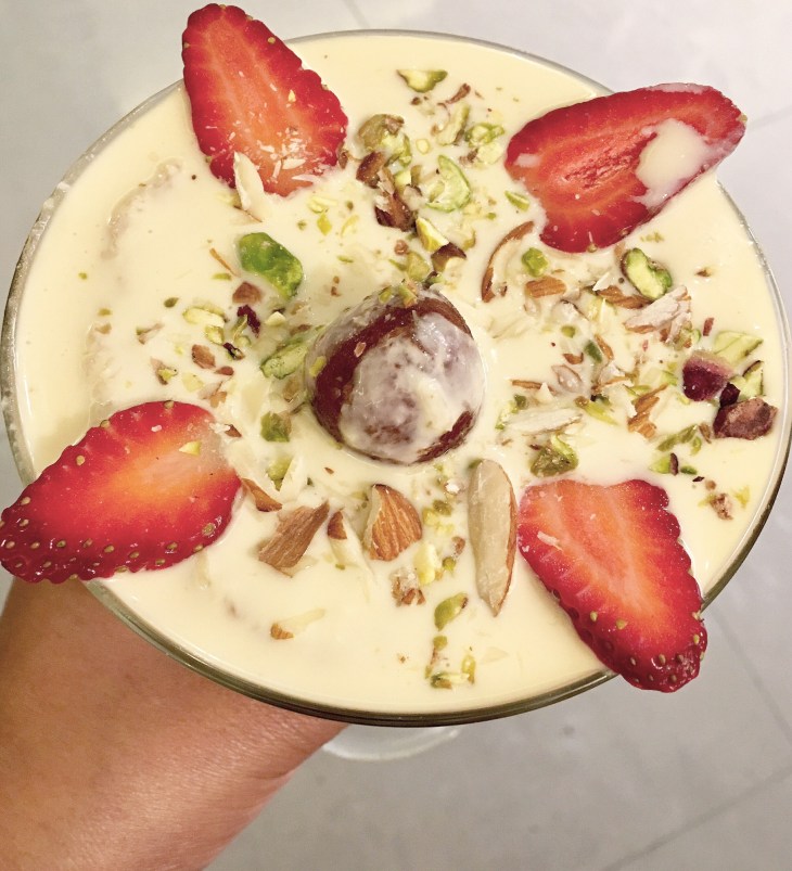 Rich and creamy Indian dessert 