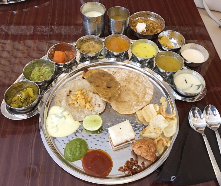 Vegetarian Thali in Dubai 