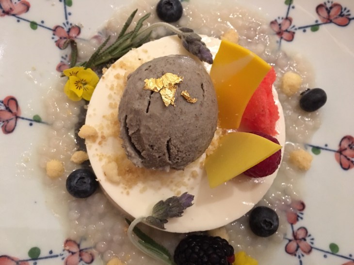 Black sesame ice cream