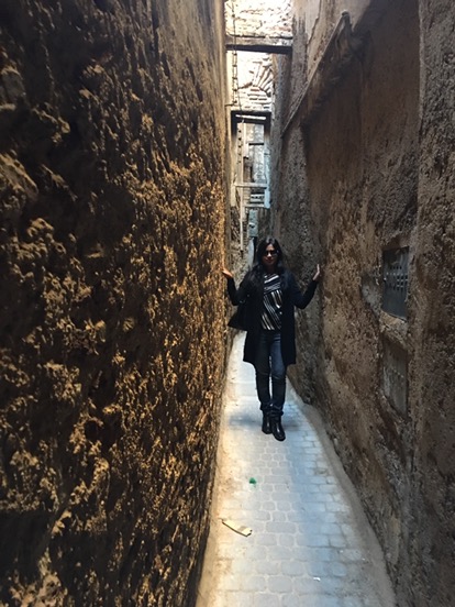 Narrow streets of Fez Medina
