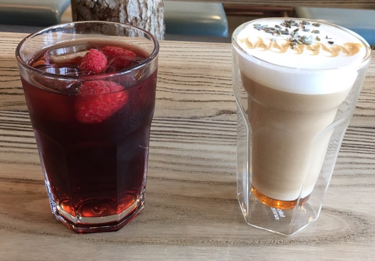 Lavender honey latte 