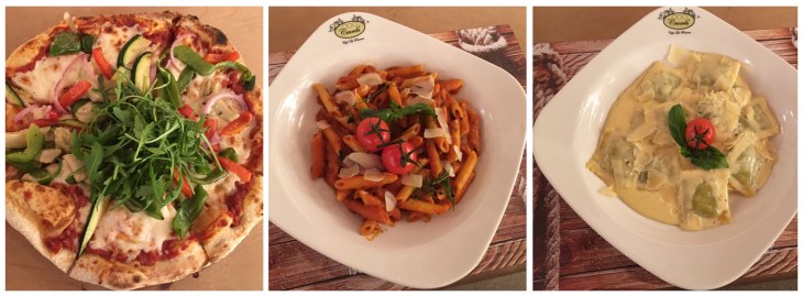 Spinach and goat cheese ravioli 