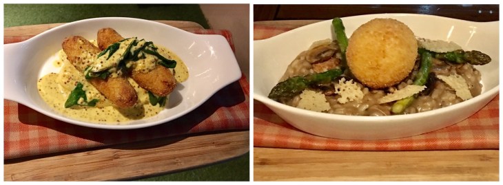 Leek and cheese croquette