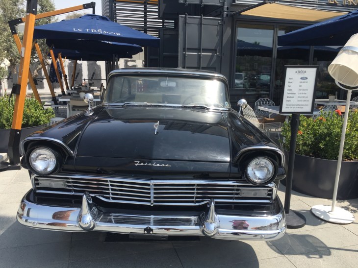 Classic car cafe in Boxpark Dubai 