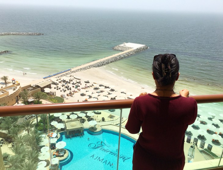 Infinity pool at Fairmont Ajman 