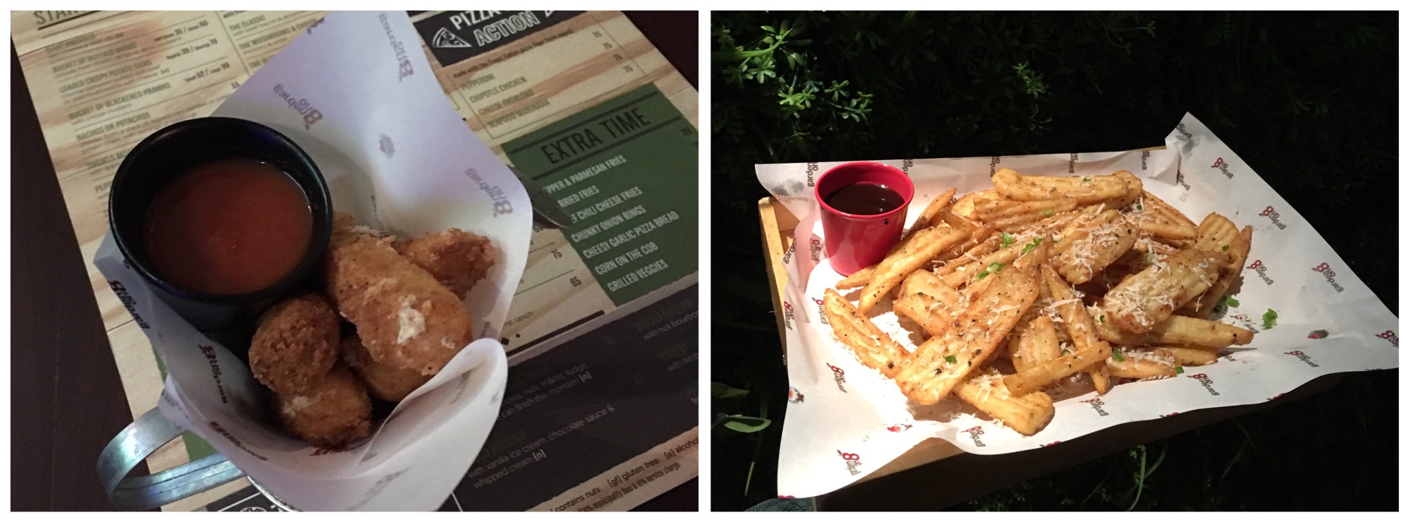 Smoked mozzarella sticks 