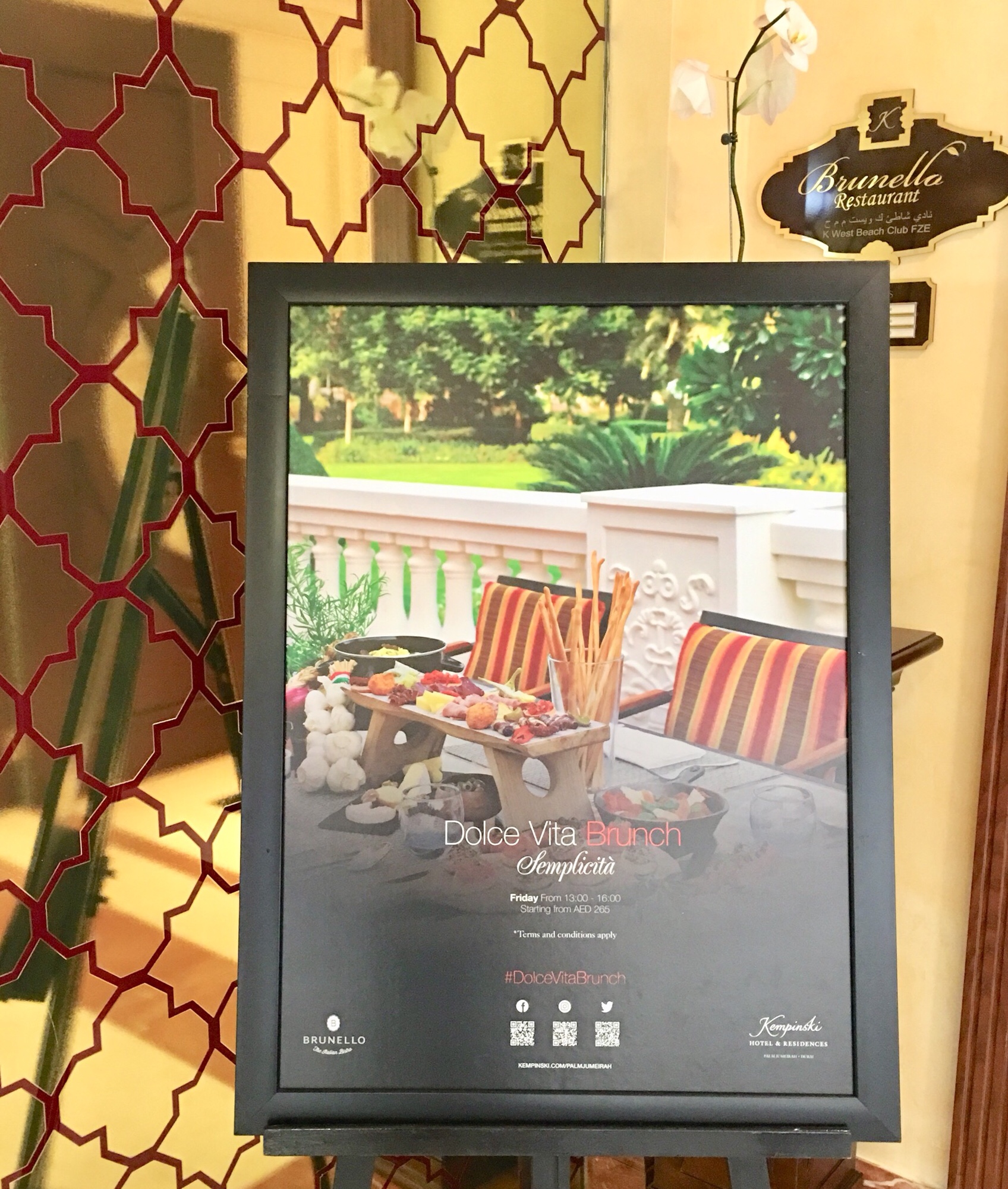 Dolce Vita Brunch at Kempinski Palm