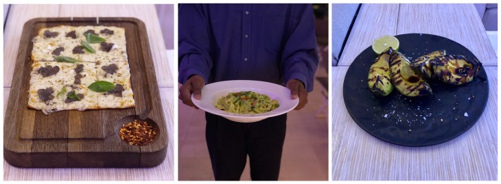 Cheese and truffle pizza 