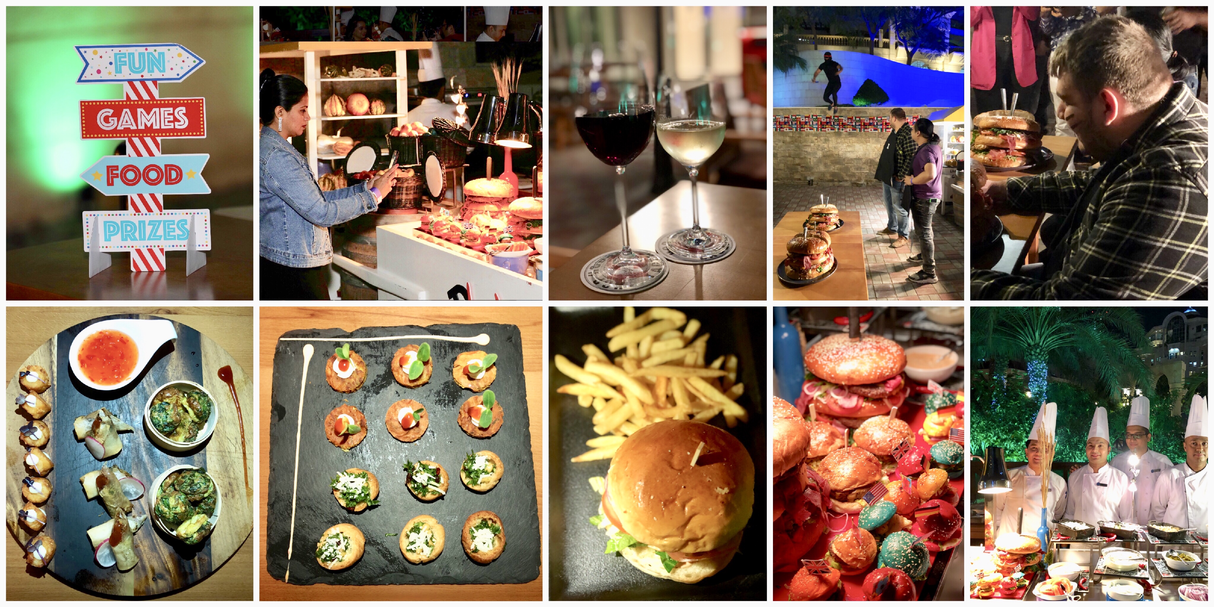 Burger eating competition 