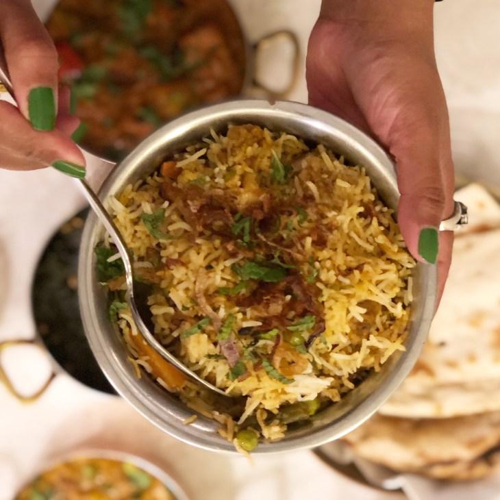 Vegetable biryani 