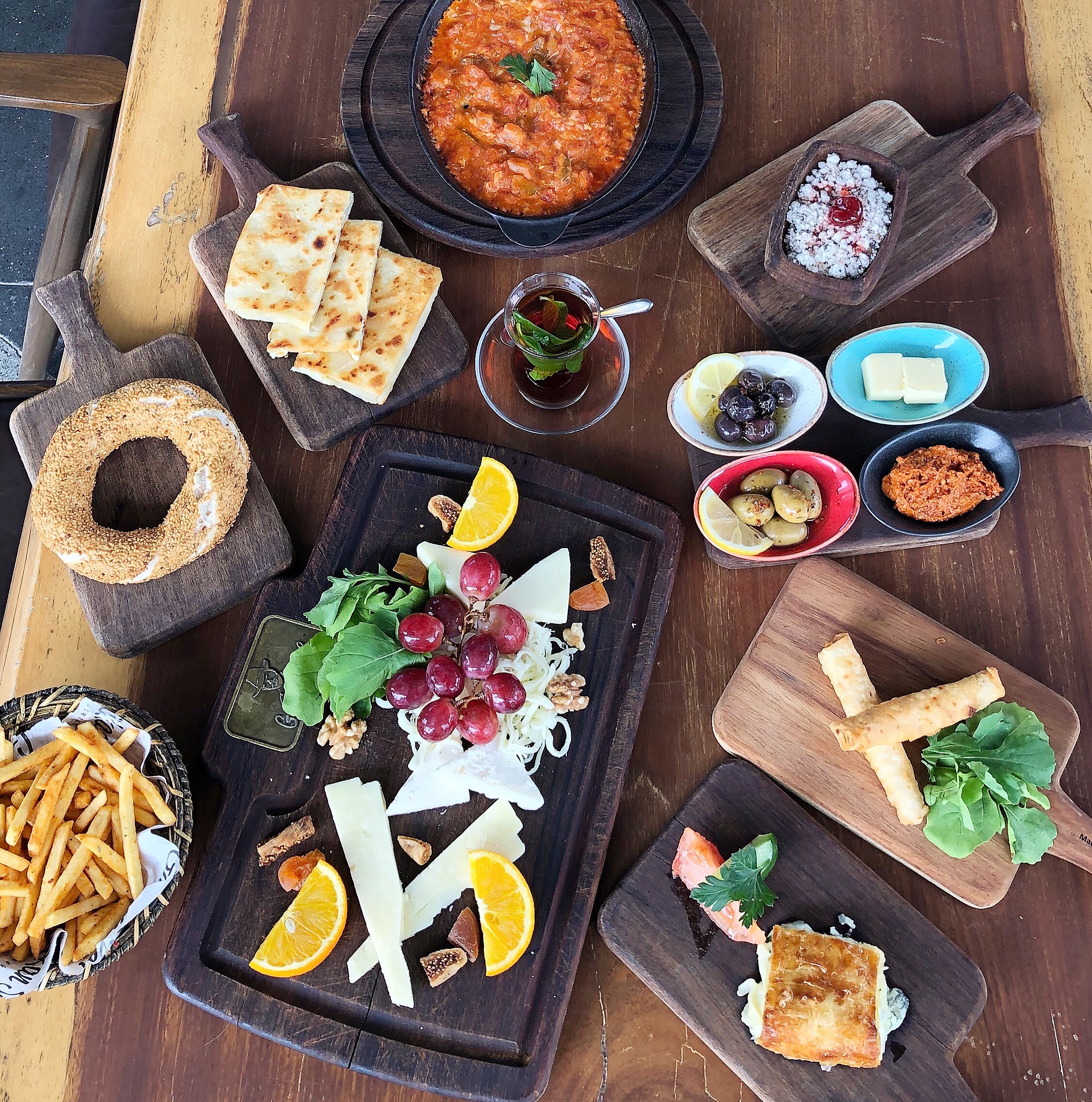 Turkish breakfast at Gurkan Sef